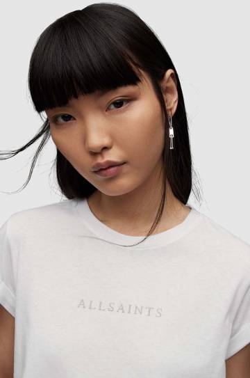 Хлопковая футболка AllSaints Anna женская цвет белый Хлопковая футболка AllSaints Anna женская цвет белый