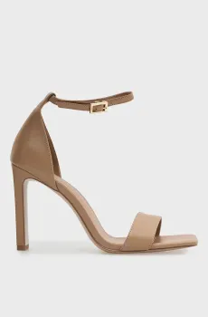 Женские бежевые кожаные босоножки Azalea Бежевый 38 PRPY PRSLT1583W