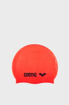 Оранжевая шапочка для плавания CLASSIC SILICONE Оранжевый ONESIZE Arena 91662-040