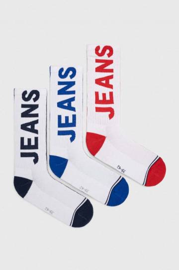 Носки Tommy Jeans 3 шт цвет белый Носки Tommy Jeans 3 шт цвет белый
