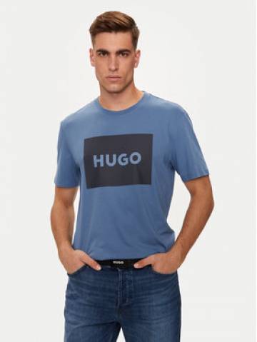 Hugo Футболка Dulive222 50467952 Голубий Regular Fit Hugo Футболка Dulive222 50467952 Голубий Regular Fit