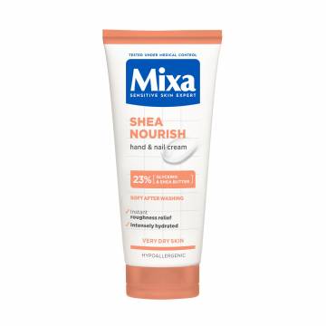Питательный крем для рук Mixa Shea Nourish Hand & Nail Cream с маслом ши, для сухой или очень сухой кожи рук и ногтей, 100 мл Питательный крем для рук Mixa Shea Nourish Hand & Nail Cream с маслом ши, для сухой или очень сухой кожи рук и ногтей, 100 мл