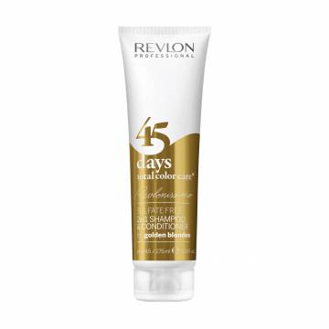 Шампунь-кондиционер Revlon Professional Revlonissimo 45 Days Golden Blondes Золотистый блонд, для светлых волос, 275 мл Шампунь-кондиционер Revlon Professional Revlonissimo 45 Days Golden Blondes Золотистый блонд, для светлых волос, 275 мл