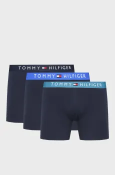 Мужские темно-синие боксеры (3 шт) TRUNK WB Синий XL Tommy Hilfiger UM0UM03181