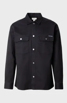 Мужская черная джинсовая рубашка RELAXED Черный S Calvin Klein Jeans LV04RE103G