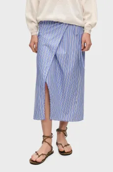 Женская голубая юбка в полоску Голубой XS-S Bimba Y Lola 261BR4898.12400