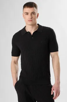 Мужское черное поло Черный XL HUGO 50557364;001