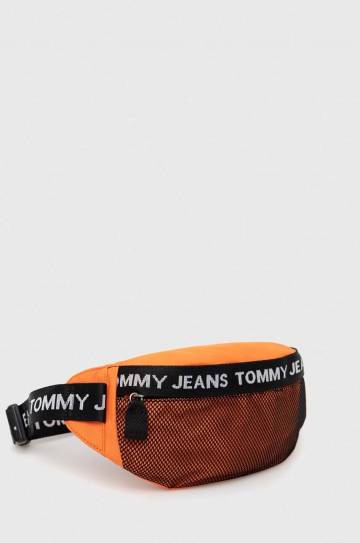 Сумка на пояс Tommy Jeans цвет оранжевый Сумка на пояс Tommy Jeans цвет оранжевый
