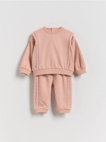 Reserved - Бавовняний комплект - пильно-рожевий - 870GK-39X