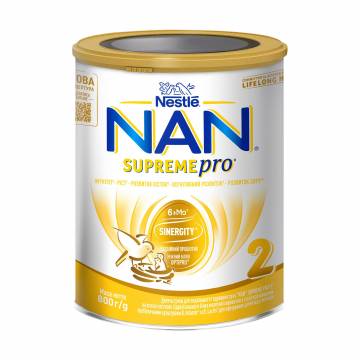 Сухая смесь NAN Supreme Pro 2 из олигосахаридами для питания детей от 6 месяцев, 800 г Сухая смесь NAN Supreme Pro 2 из олигосахаридами для питания детей от 6 месяцев, 800 г