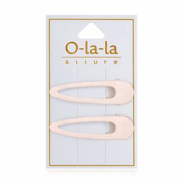 Набор заколок для волос O-la-la белые, 2 шт (24-RB160)
