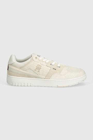 Кроссовки Tommy Hilfiger TH BASKET STREET SUMMER цвет бежевый FM0FM05074 Кроссовки Tommy Hilfiger TH BASKET STREET SUMMER цвет бежевый FM0FM05074