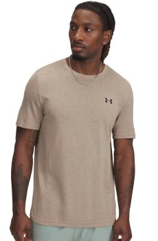 UNDER ARMOUR Men Self Design Round Neck Slim Fit Regular T-Shirt