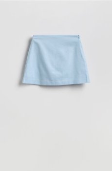 Reserved - Шорти-спідниця з додаванням льону - блідо-блакитний - 512GG-05X