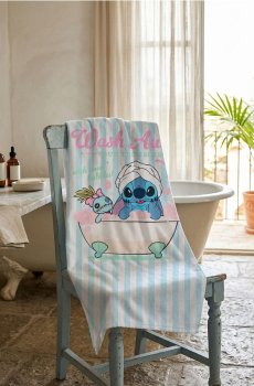 Бавовняний рушник Lilo & Stitch - блакитний