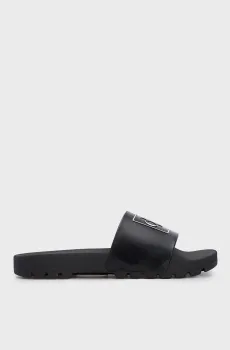 Женские черные слайдеры TRUCK SLIDE MONOGRAM RUBBER W Черный 37 Calvin Klein YW0YW00893