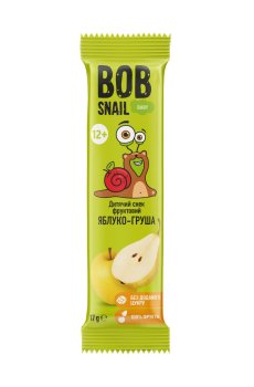 Детский фруктовый снек Bob Snail Яблоко-груша, от 1 года, 17 г