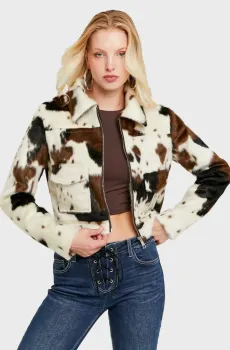 Женская шуба с узором Разноцветный M Tally Weijl SJAPESUVER