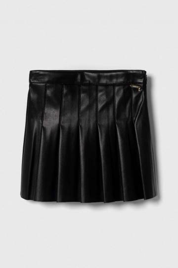 Детская юбка Guess цвет чёрный mini расклешённая