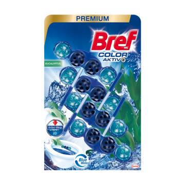Твердый туалетной блок Bref Цветная вода Эвкалипт, 4 * 50 г Твердый туалетной блок Bref Цветная вода Эвкалипт, 4 * 50 г