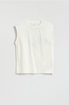 Reserved - Футболка без рукавів - кремовий - 982IS-01X