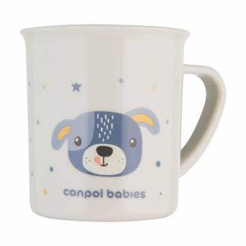 Кружка Canpol Babies Cute Animals пластиковая, с рисунком, от 1 года, голубая, 170 мл (4/413_blu2) Кружка Canpol Babies Cute Animals пластиковая, с рисунком, от 1 года, голубая, 170 мл (4/413_blu2)