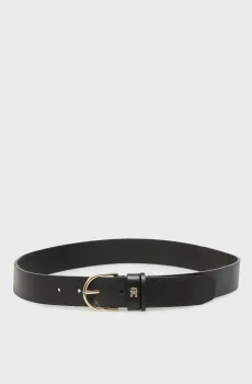Женский черный кожаный ремень ESSENTIAL EFFORTLESS Черный 75 Tommy Hilfiger AW0AW17757