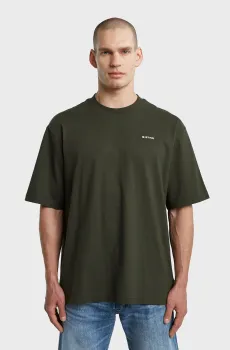 Мужская темно-зеленая футболка Boxy Зеленый XL G-Star RAW D26817,D593