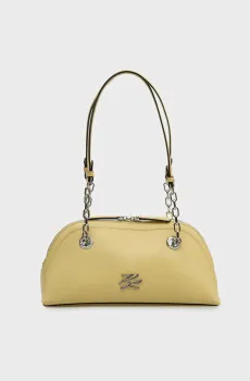 Женская желтая кожаная сумка BOWLING Желтый ONESIZE Karl Lagerfeld B2W30039