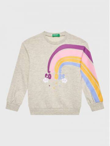 United Colors Of Benetton Світшот 3J68G107W Сірий Regular Fit United Colors Of Benetton Світшот 3J68G107W Сірий Regular Fit