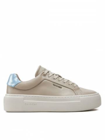 Calvin Klein Снікерcи Ff Cupsole Lace Up W/Ml Lth HW0HW02118 Бежевий Calvin Klein Снікерcи Ff Cupsole Lace Up W/Ml Lth HW0HW02118 Бежевий