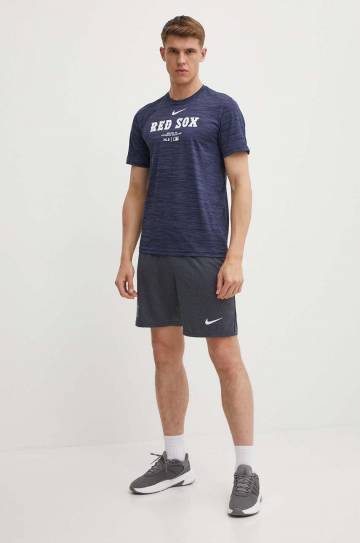 Футболка Nike Boston Red Sox мужская цвет синий с принтом Футболка Nike Boston Red Sox мужская цвет синий с принтом