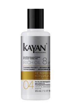 Несмываемый кондиционер Kayan Professional Rich Oil Leave-In Conditioner для сухих и поврежденных волос, 35 мл
