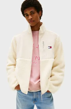 Мужская белая куртка NOVELTY FABRIC MIX Белый S Tommy Jeans DM0DM21682