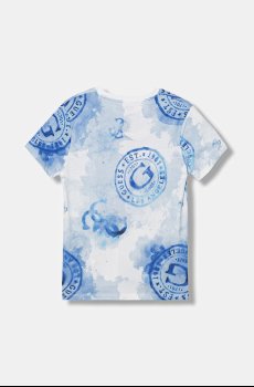 Детская хлопковая футболка Guess