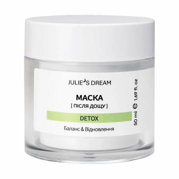 Детокс-маска для лица Julies Dream После дождя Detox Баланс и восстановление, 50 мл