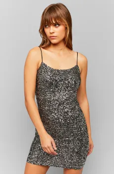 Женское серебристое платье Серебряный S Tally Weijl SDRPERUGGA