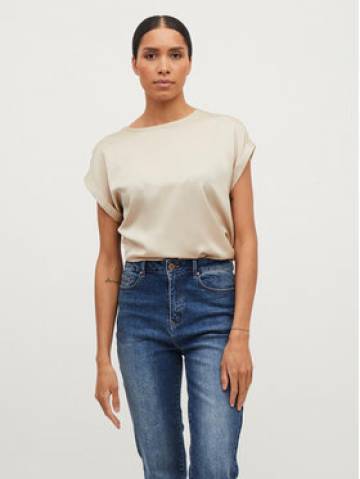 Vila Футболка Ellette 14059563 Бежевий Regular Fit Vila Футболка Ellette 14059563 Бежевий Regular Fit