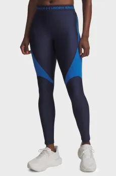 Женские темно-синие тайтсы UA HG Rib Legging Синий S Under Armour 6003983-403
