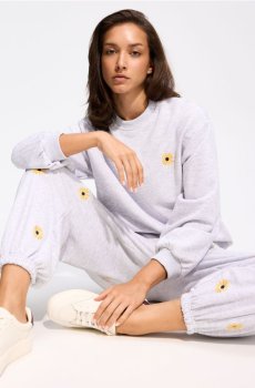 Reserved - LADIES` SWEATSHIRT - світло-сірий - 624MI-09M