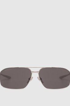 Серебристые солнцезащитные очки Monday с гравировкой логотипа