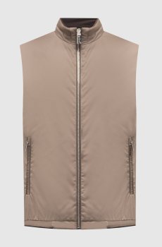 Коричневый двусторонний жилет FIORESI