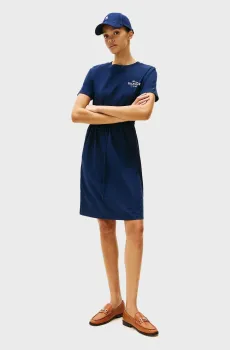 Женское темно-синее платье HILFIGER Синий S Tommy Hilfiger WW0WW45529