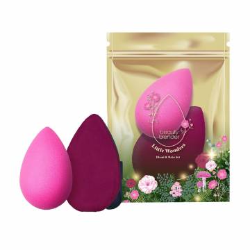 Лимитированный подарочный набор Beautyblender Little Wonders (спонж для макияжа, 1 шт + пуховка для пудры, 1 шт) Лимитированный подарочный набор Beautyblender Little Wonders (спонж для макияжа, 1 шт + пуховка для пудры, 1 шт)