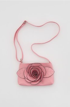 Reserved - Маленька сумка через плече - рожевий - 151IU-30X