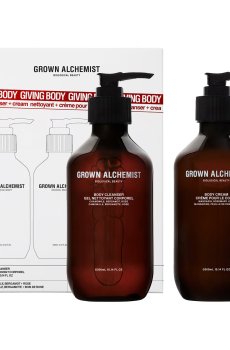 Уценка! Набор для ухода за телом Grown Alchemist Giving Body (очищающий гель для тела, 300 мл + крем для тела, 300 мл)