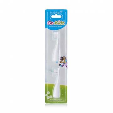 Насадки к детской электрической зубной щетке Brush-Baby Go-Kidz Replacement Brush Heads до 3 лет, 2 шт Насадки к детской электрической зубной щетке Brush-Baby Go-Kidz Replacement Brush Heads до 3 лет, 2 шт