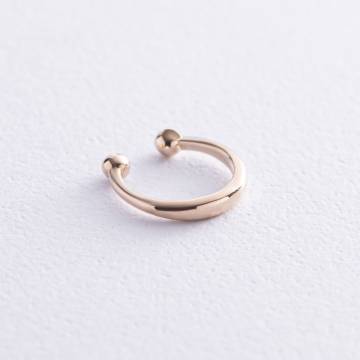 Серьга - каффа в желтом золоте с07920 Серьга - каффа в желтом золоте с07920