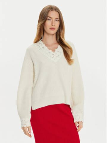 TWINSET Светр 242TT3422 Білий Loose Fit TWINSET Светр 242TT3422 Білий Loose Fit