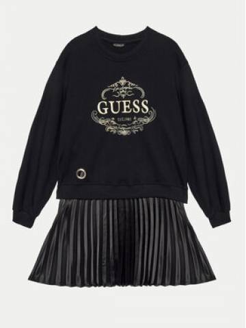 Guess Повсякденна сукня J4BK14 KAUH0 Чорний Regular Fit Guess Повсякденна сукня J4BK14 KAUH0 Чорний Regular Fit